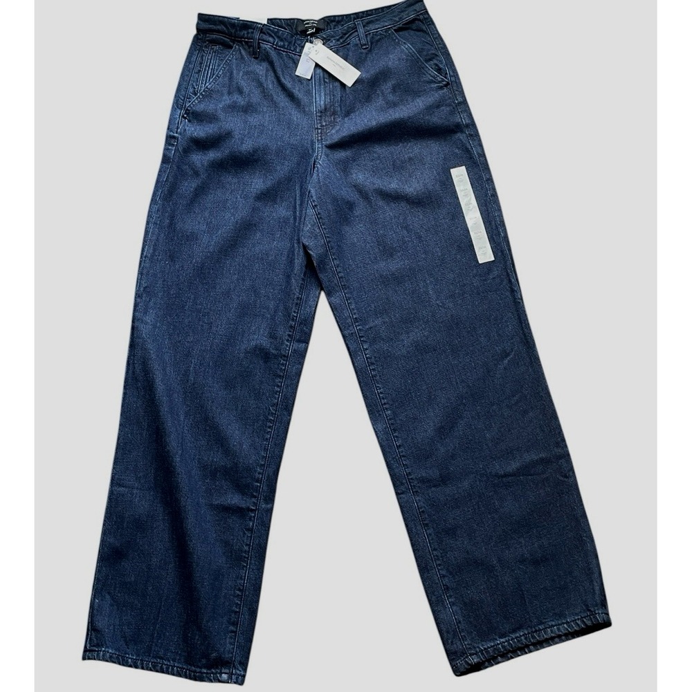 Banana Republic Luxe Straight Trouser Jeans 32/14 Tall High Rise  NWT